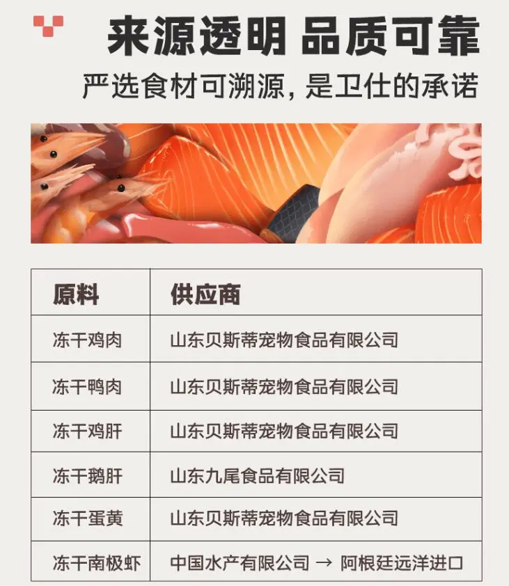 卫仕五拼冻干 山海盛宴猫粮2.5kg <strong>京东定制款</strong>